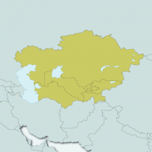 Map of Central Asia