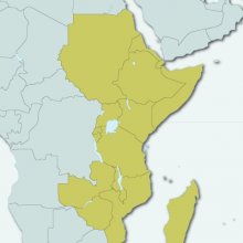 Map of Eastern Africa