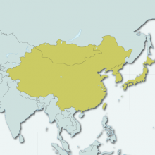 Map of Eastern Asia