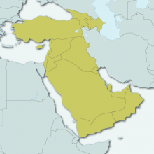 Map of Western Asia